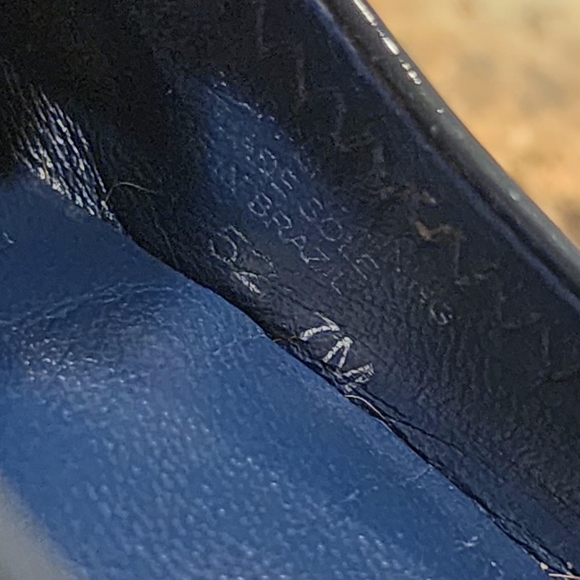 TORY BURCH Patent Leather Reva Ballet Flats - Blue/Gold- Size 7 - Picture 7 of 8